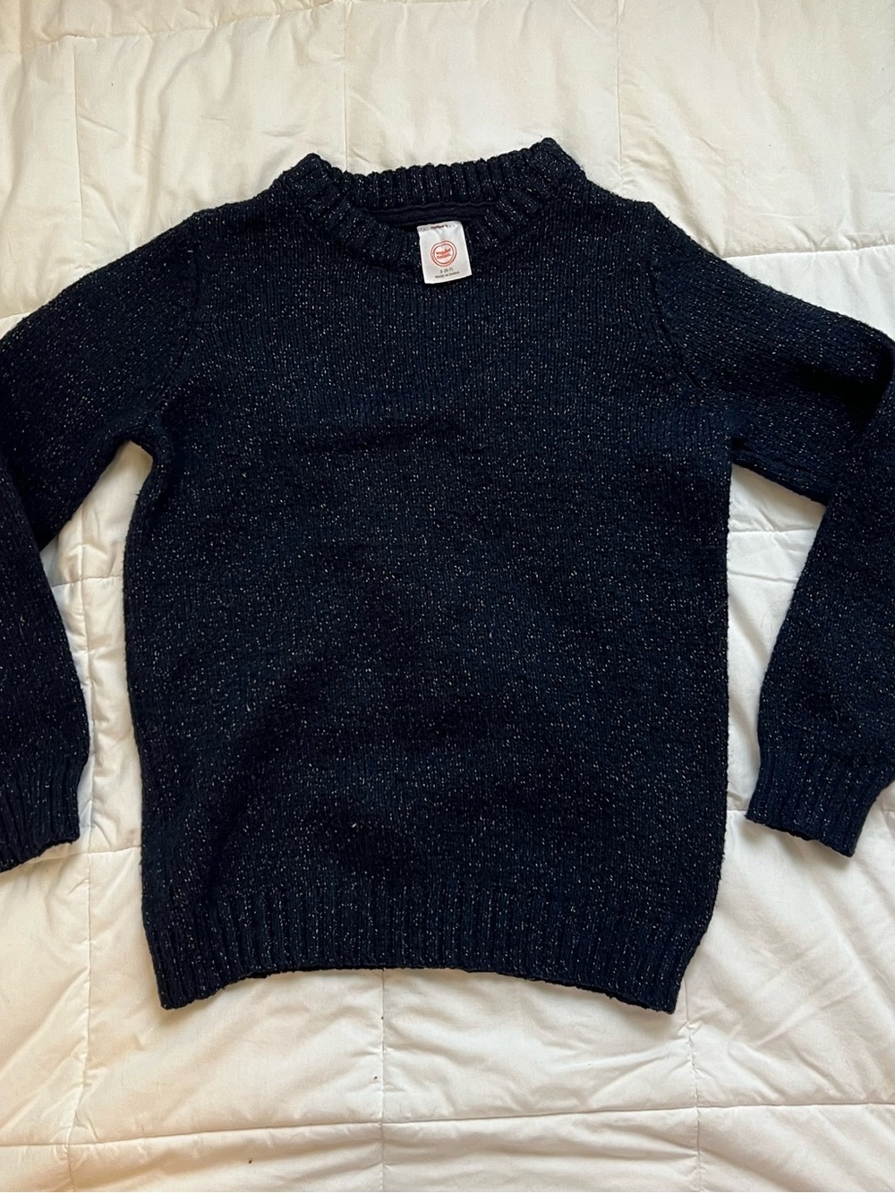 Kid’s wonder nation Black Flecked Crewneck Sweater